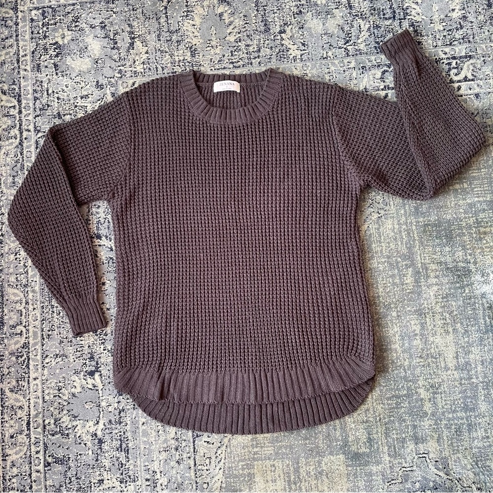 Zenana Gray Sweater S